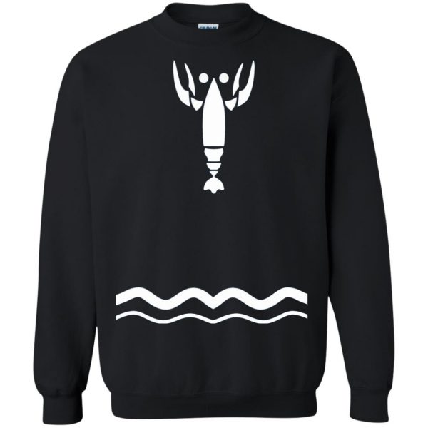 wind waker lobster sweatshirt - black