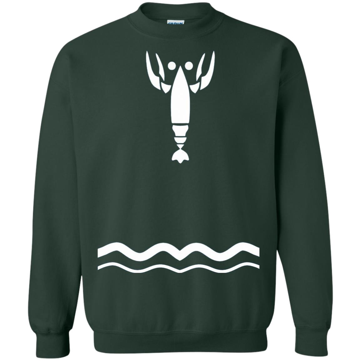 wind waker lobster sweatshirt - forest green