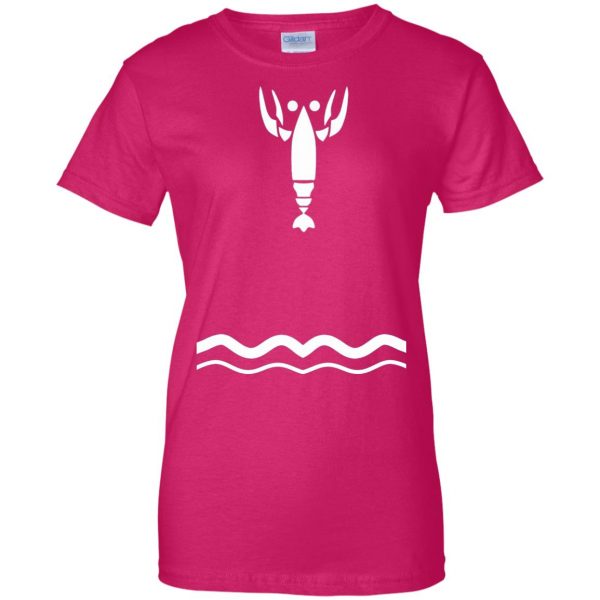 wind waker lobster womens t shirt - lady t shirt - pink heliconia