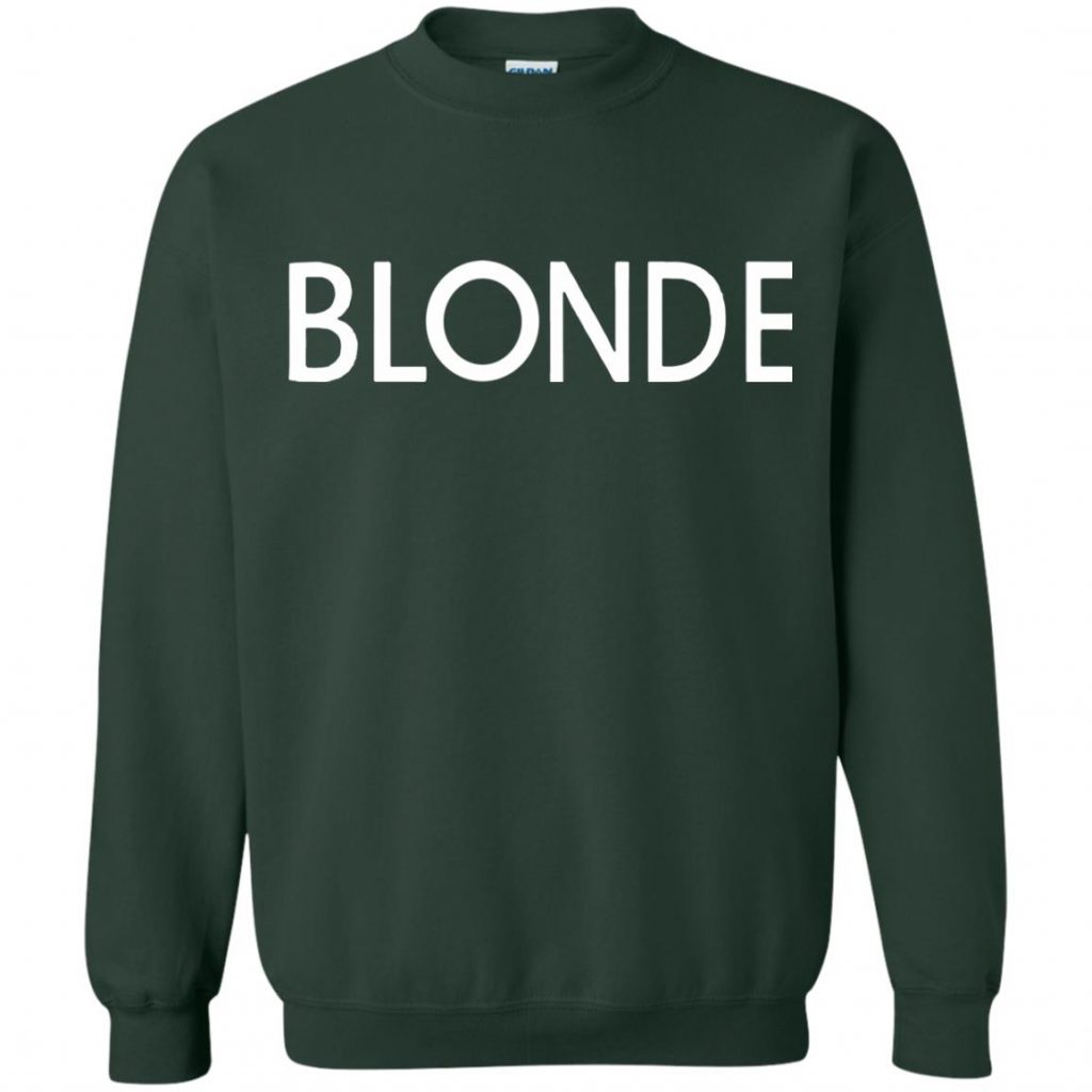 blonde sweatshirt