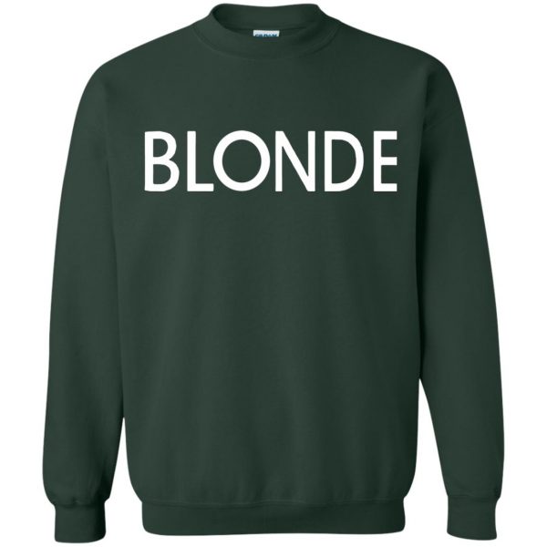 blonde sweatshirt - forest green