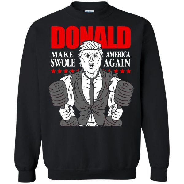 donald pump sweatshirt - black