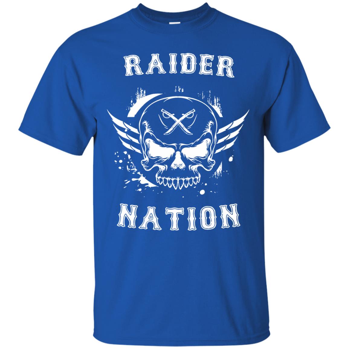 raider nations t shirt - royal blue