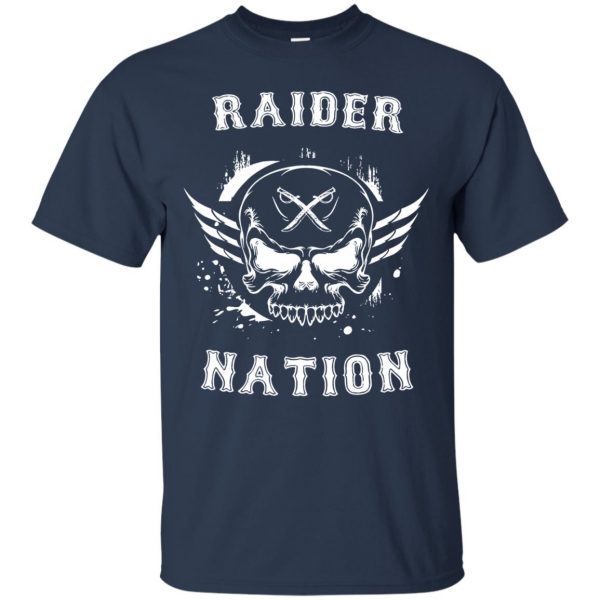 raider nations t shirt - navy blue