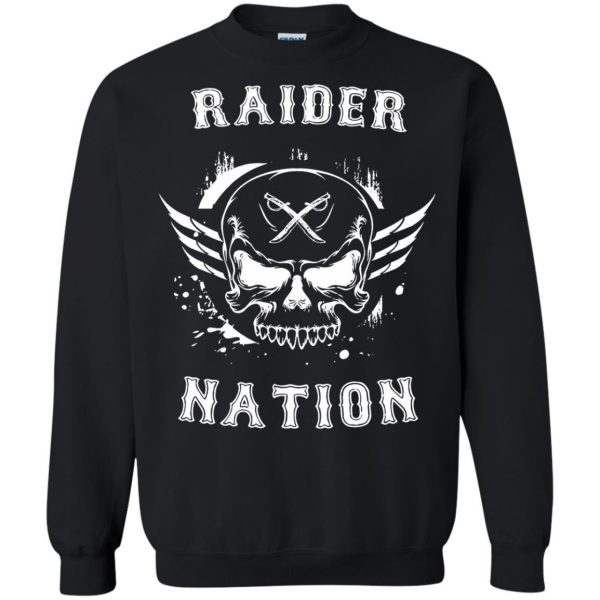 raider nations sweatshirt - black