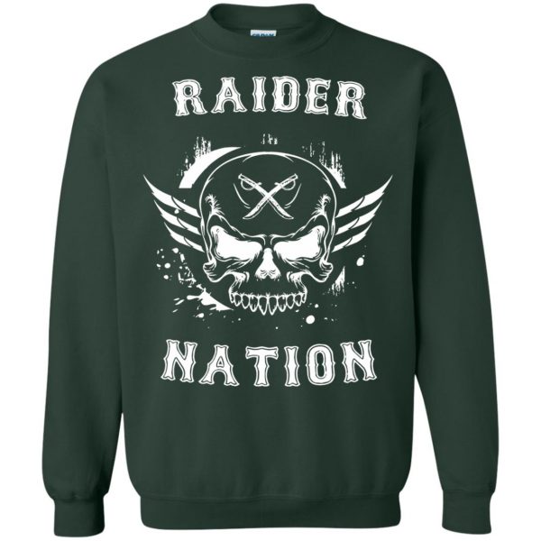 raider nations sweatshirt - forest green
