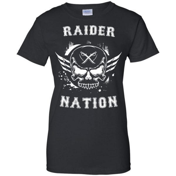raider nations womens t shirt - lady t shirt - black