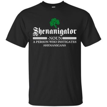 shenanigator shirt - black