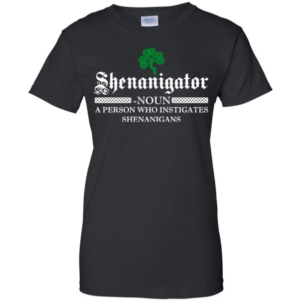 shenanigator womens t shirt - lady t shirt - black