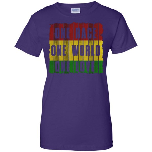 one love womens t shirt - lady t shirt - purple