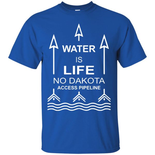dakota access pipelines t shirt - royal blue