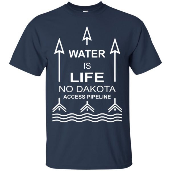 dakota access pipelines t shirt - navy blue