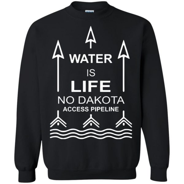 dakota access pipelines sweatshirt - black