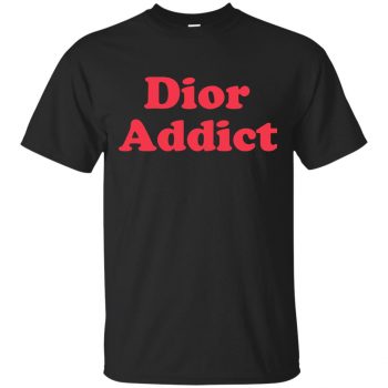 dior addict t shirt - black