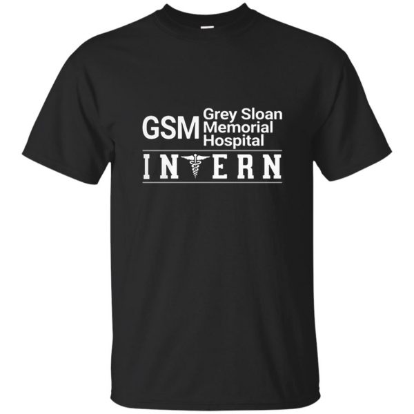 grey sloan memorial hospital shirt - black
