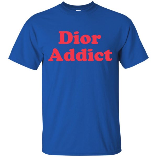 dior addict t shirt - royal blue