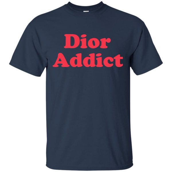 dior addict t shirt - navy blue