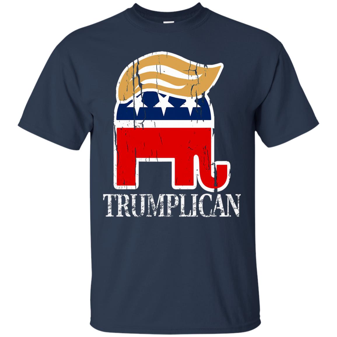 trumplican t shirt - navy blue