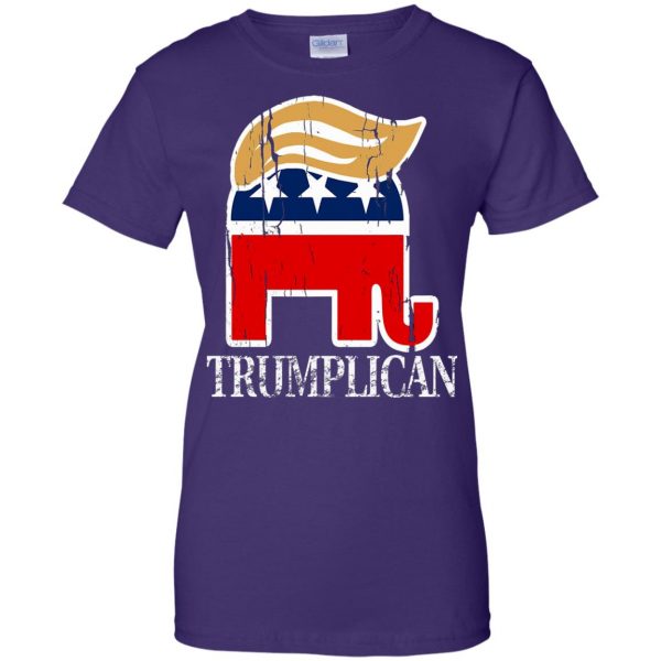 trumplican womens t shirt - lady t shirt - purple