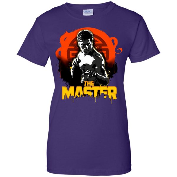 bruce leroy womens t shirt - lady t shirt - purple