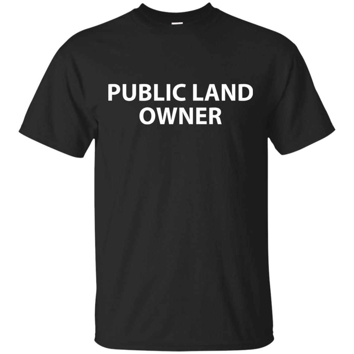 public land owner t shirt - black