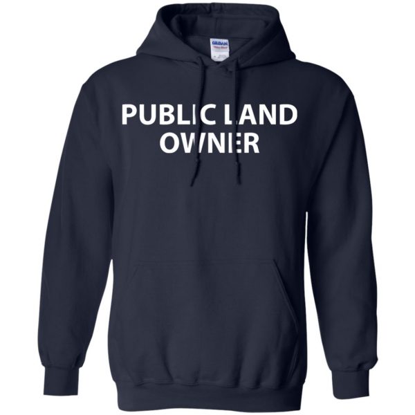 public land owner hoodie - navy blue