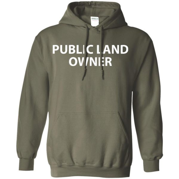 public land owner hoodie - military green