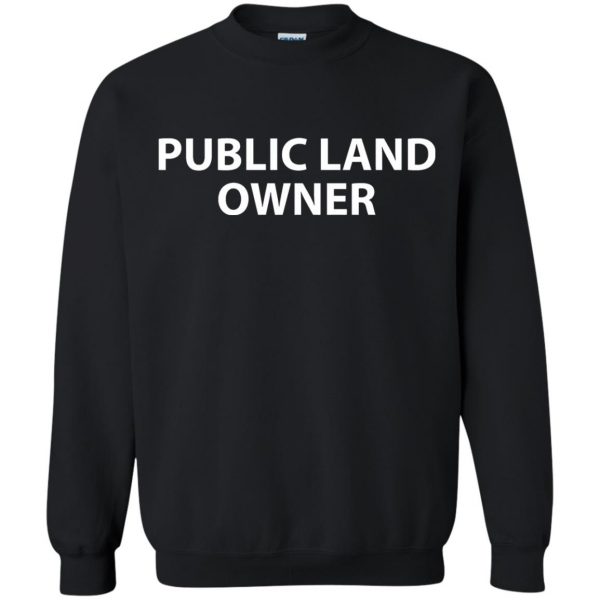 public land owner sweatshirt - black