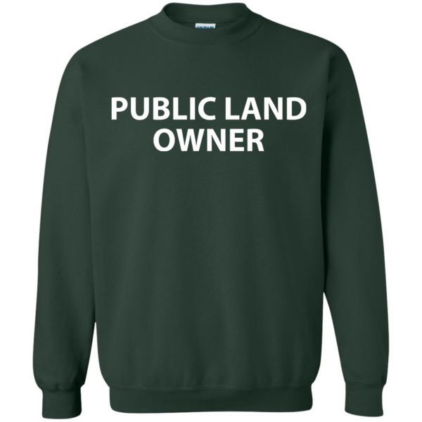 public land owner sweatshirt - forest green