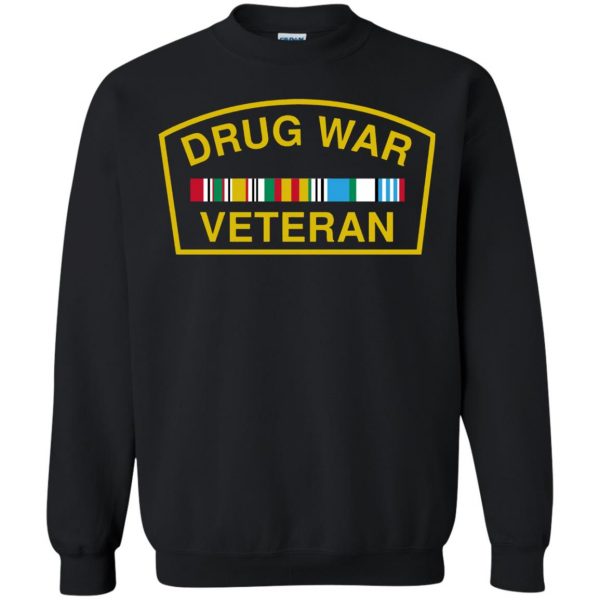 drug war veteran sweatshirt - black