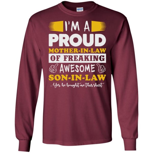 mother in laws long sleeve - maroon