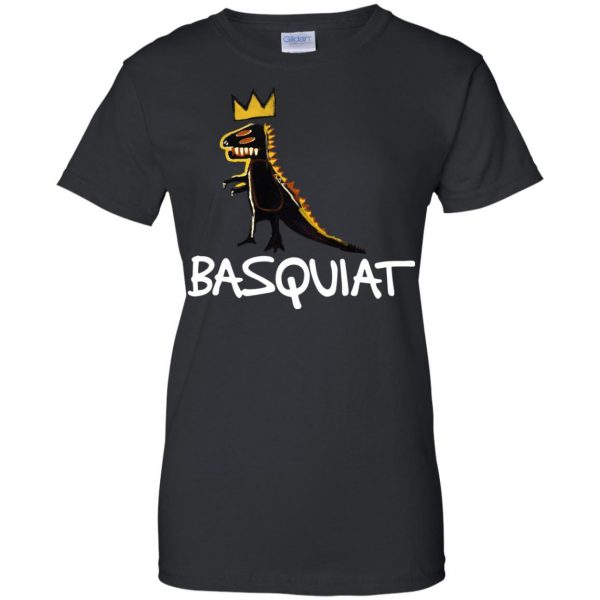 basquiat tees womens t shirt - lady t shirt - black