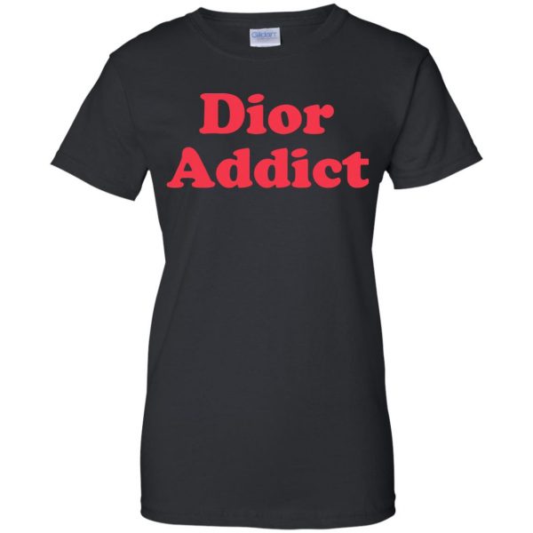 dior addict womens t shirt - lady t shirt - black