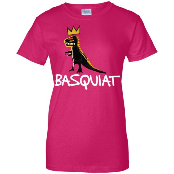 basquiat tees womens t shirt - lady t shirt - pink heliconia