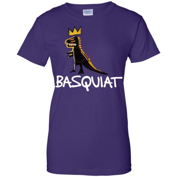 basquiat tees womens t shirt - lady t shirt - purple