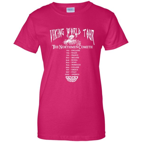 viking limited editions womens t shirt - lady t shirt - pink heliconia