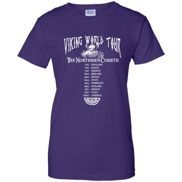 viking limited editions womens t shirt - lady t shirt - purple