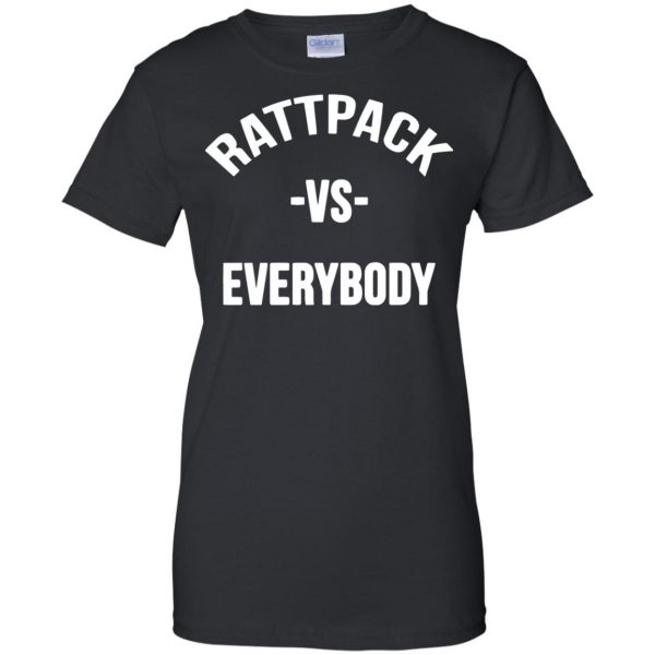 rattpack womens t shirt - lady t shirt - black