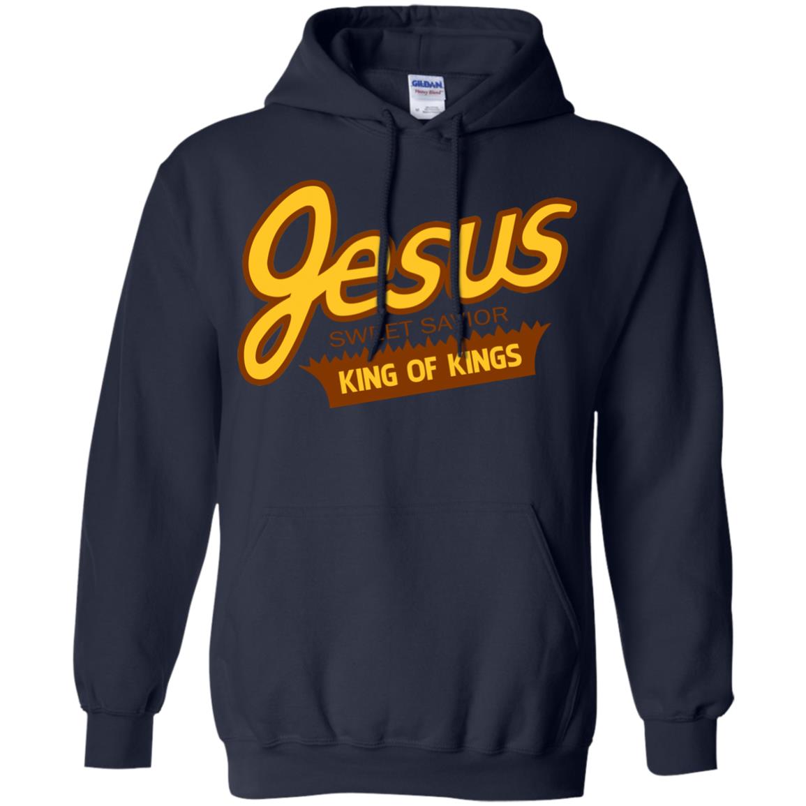 jesus reeses hoodie - navy blue