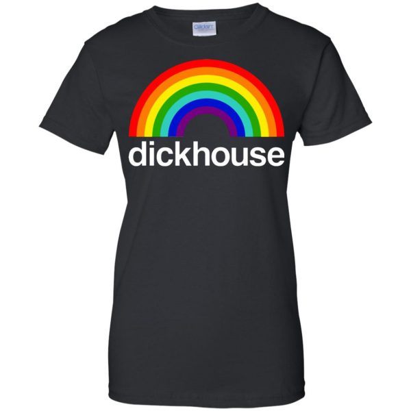 dickhouse womens t shirt - lady t shirt - black