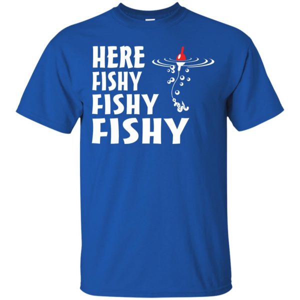 here fishy fishy t shirt - royal blue
