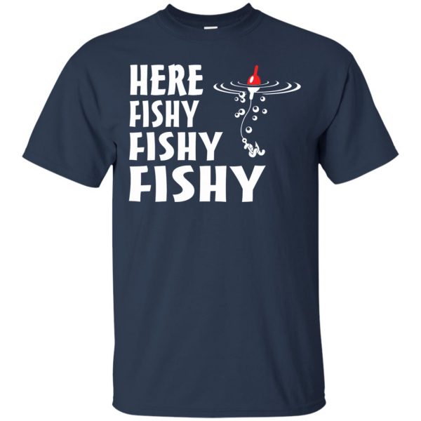 here fishy fishy t shirt - navy blue