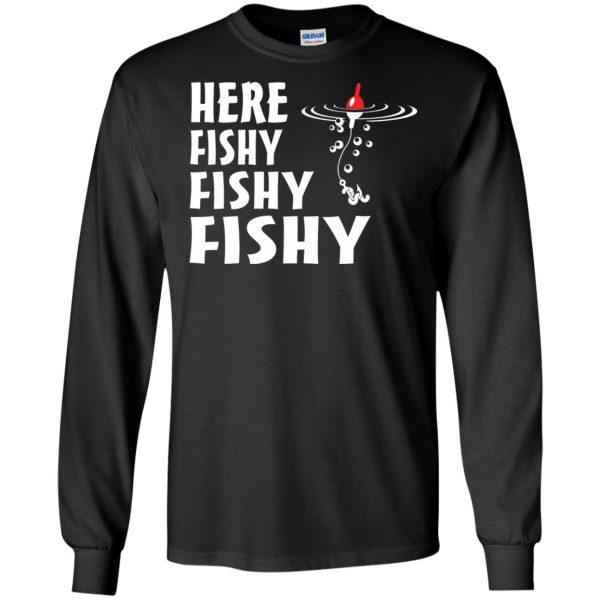 here fishy fishy long sleeve - black