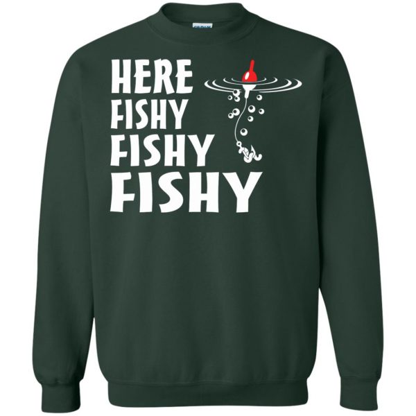 here fishy fishy sweatshirt - forest green