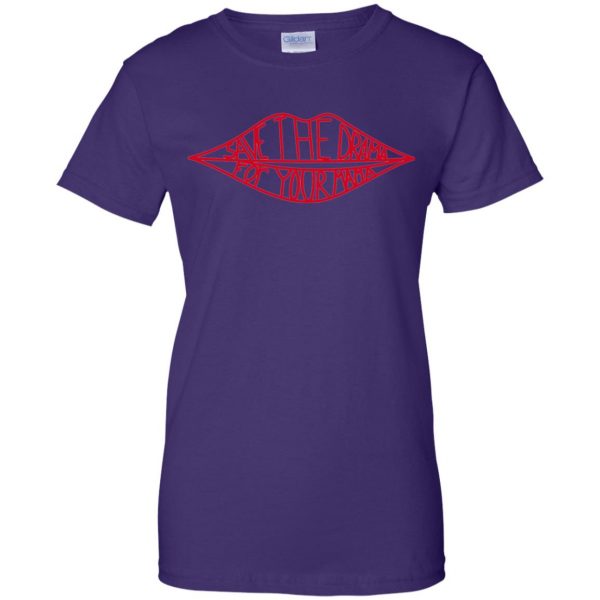 save the drama for your mama womens t shirt - lady t shirt - purple