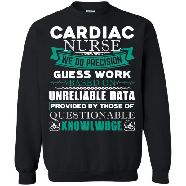 cardiac nurses sweatshirt - black