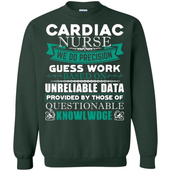 cardiac nurses sweatshirt - forest green