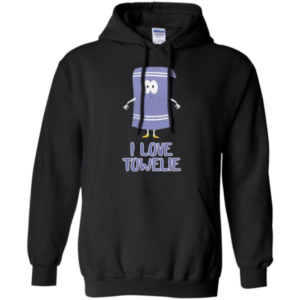 i love towelie hoodie - black