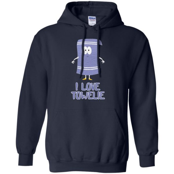 i love towelie hoodie - navy blue