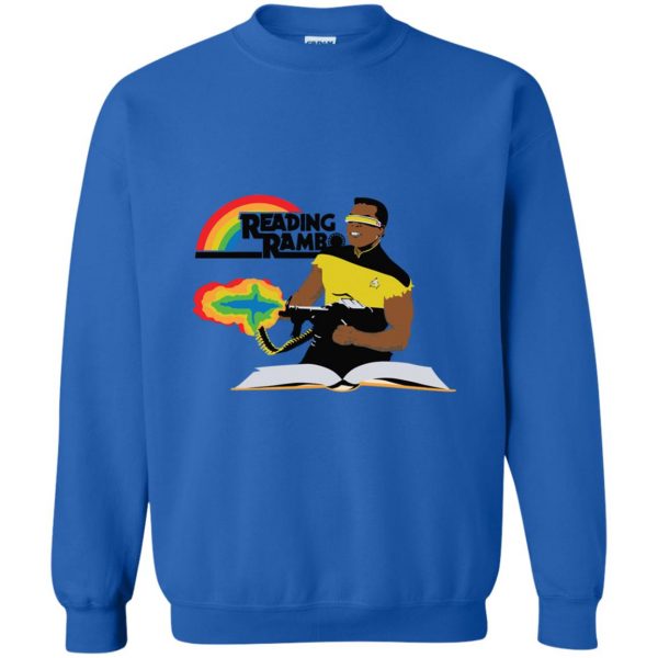 reading rambo sweatshirt - royal blue